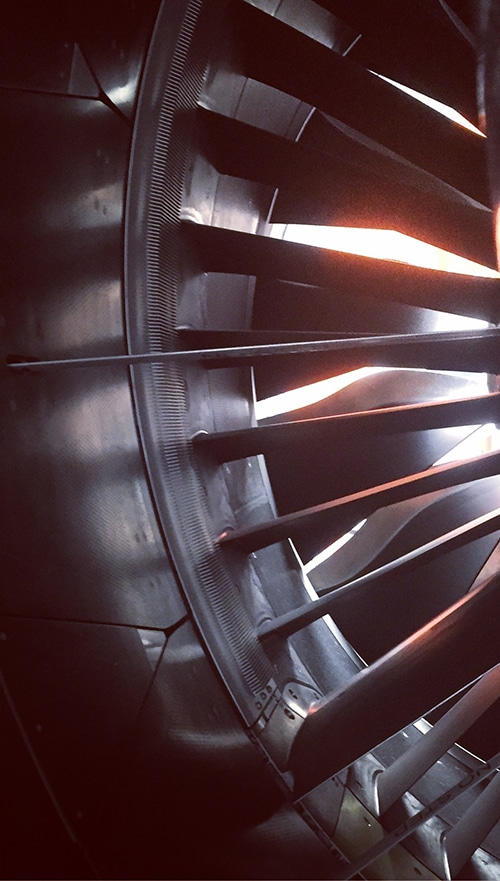 Image of inside the new Leap Jet engine