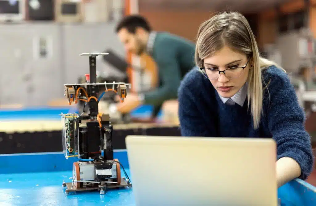 Female engineer working