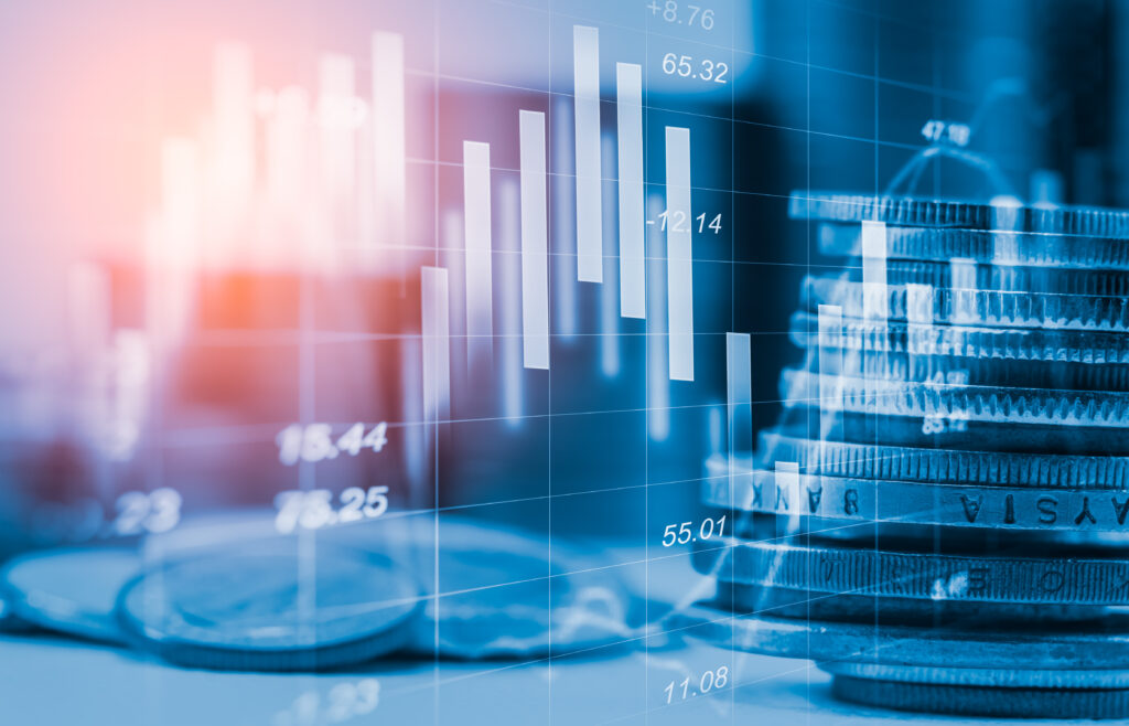 Finance recruitment Money and stock market montage image