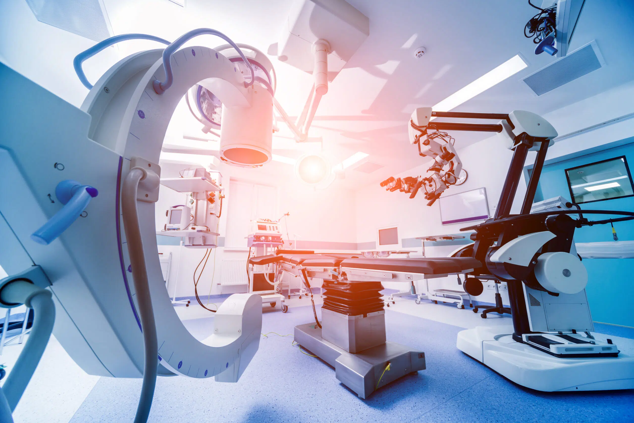 Modern,Equipment,In,Operating,Room.,Medical,Devices,For,Neurosurgery.,Background Medical devices in a modern operating theatre