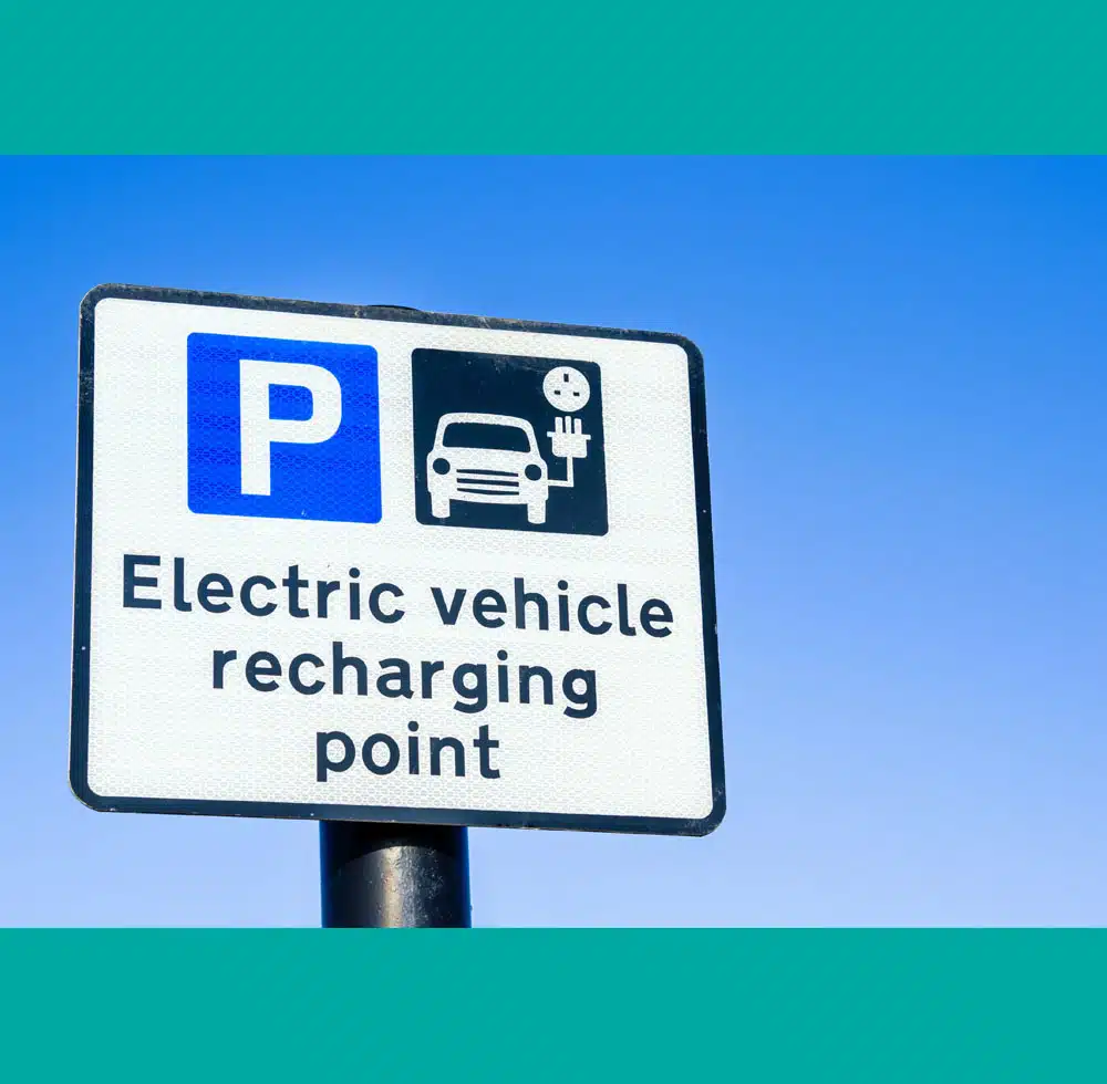 Electric recharging point sign