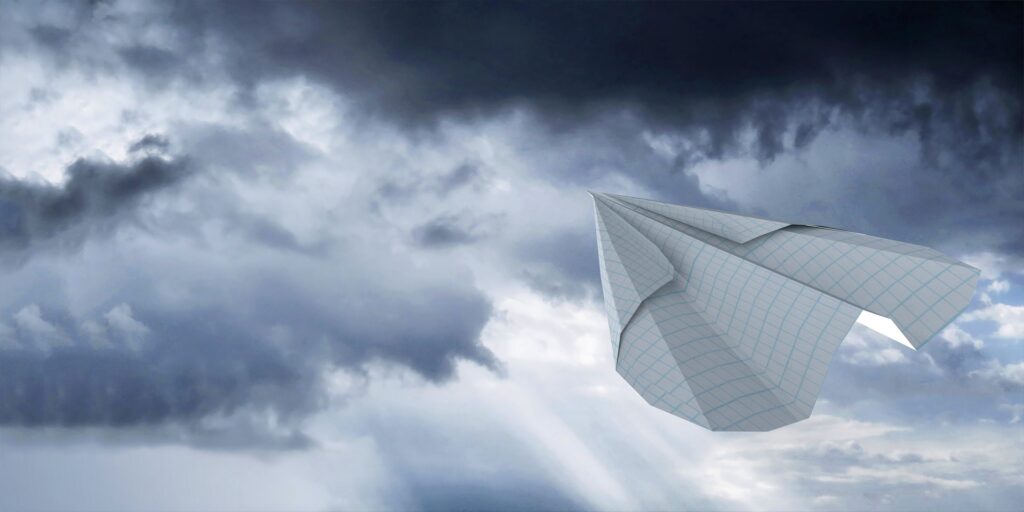 Paper aeroplane