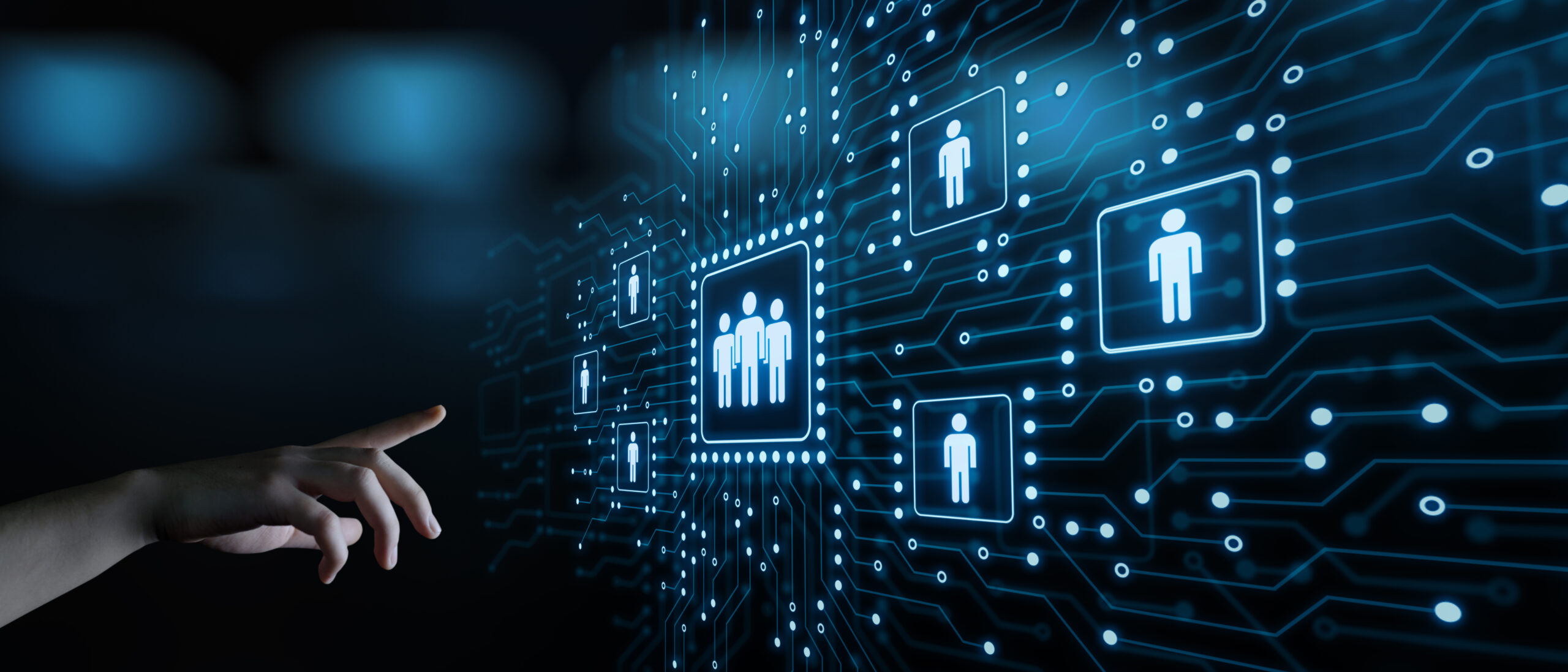futuristic people selection tool