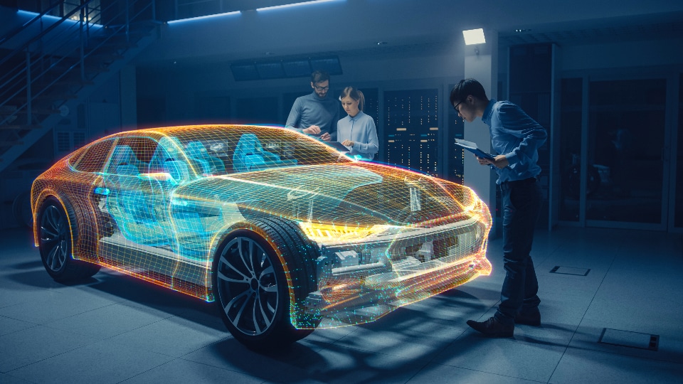 Automotive design and development recruitment header image for mobile site homepage