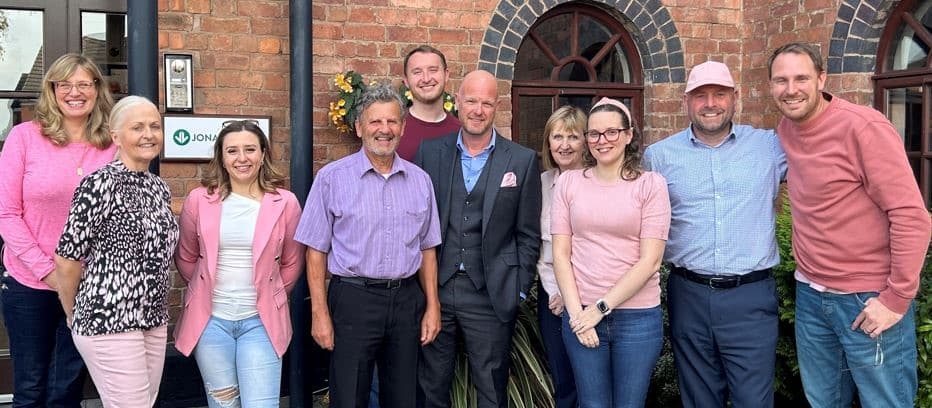 Jonathan Lee Recruitment wear pink for Wear It Pink 2024 for Breast Cancer Now zoom