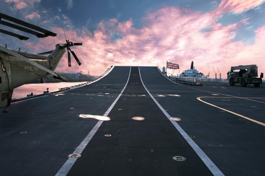 HMS Ark Royal aircraft carrier flagship of British Royal Navy