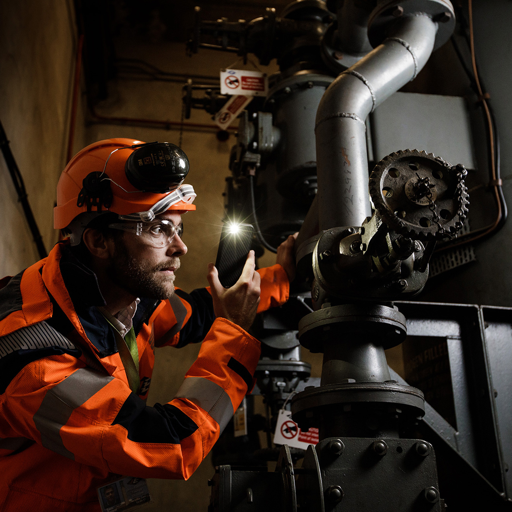 Jersey Electricity engineer at work