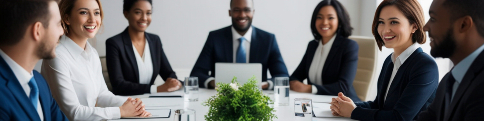 diverse selection of executives in a meeting