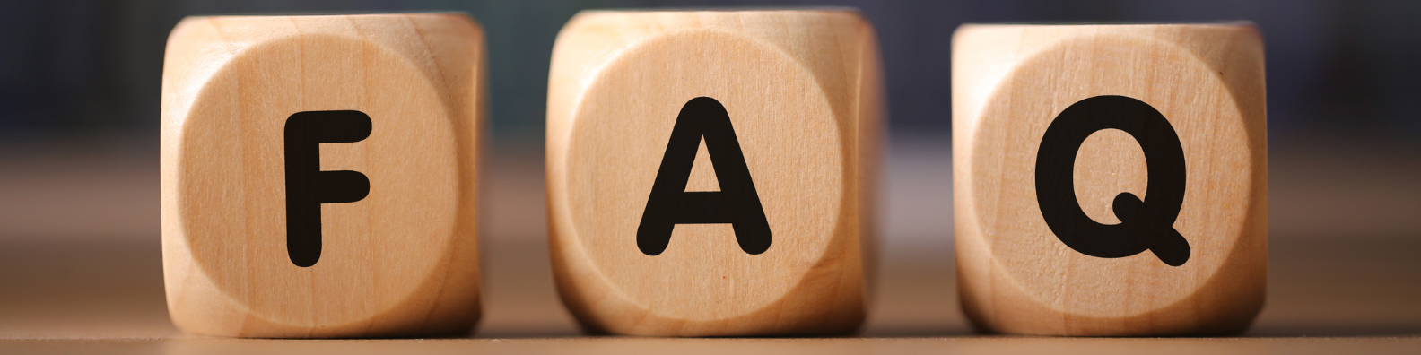 Blocks showing F A Q