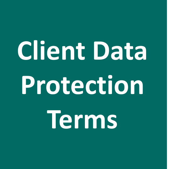 Client Data Protection terms link