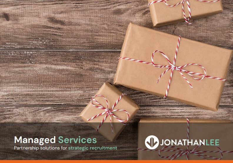 Managed Service Brochure cover Jonathan Lee Recruitment Managed Services Brochure
